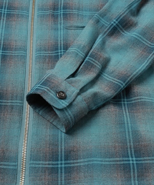 Jieda(ジエダ)の「OMBRE CHECK SHIRT(シャツ/ブラウス・メンズ・グリーン/パープル・2/1)」の17枚目の写真