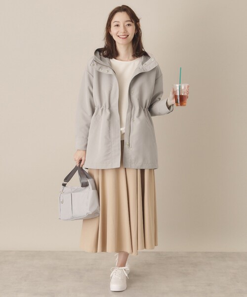 ITS'DEMO（イッツデモ）の「【花粉防止／撥水／手洗い可】ミディアム丈マウンテンパーカー（その他アウター・レディース・ネイビー/ブラウン系/ライトベージュ・00）」の10枚目の写真