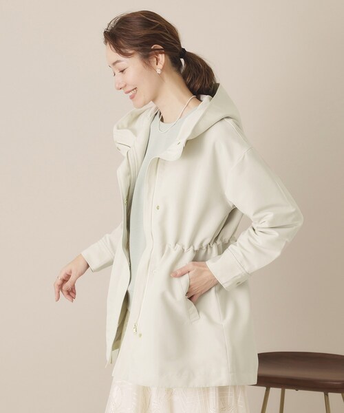 ITS'DEMO（イッツデモ）の「【花粉防止／撥水／手洗い可】ミディアム丈マウンテンパーカー（その他アウター・レディース・ネイビー/ブラウン系/ライトベージュ・00）」の12枚目の写真