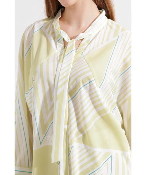 PINKY&DIANNE(ピンキーアンドダイアン)の「◆トライアングルボーダープリントブラウス(シャツ/ブラウス・レディース・イエロー系その他/ブラック・38)」の21枚目の写真