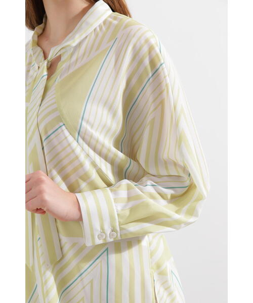 PINKY&DIANNE(ピンキーアンドダイアン)の「◆トライアングルボーダープリントブラウス(シャツ/ブラウス・レディース・イエロー系その他/ブラック・38)」の22枚目の写真