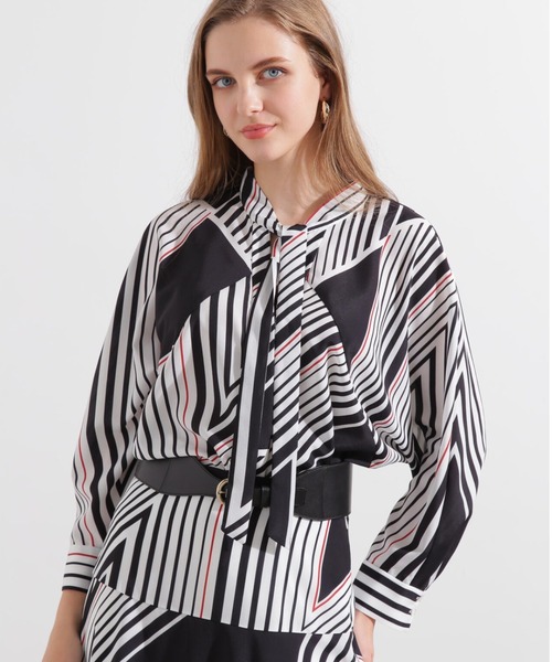 ピンキー＆ダイアン（PINKY&DIANNE）/◆トライアングルボーダープリントブラウス セール】◇トライアングルボーダープリントブラウス（シャツ/ブラウス