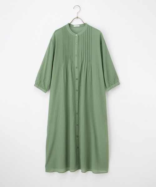 7分袖ピンタックワンピ（ワンピース）｜Honeys（ハニーズ）の