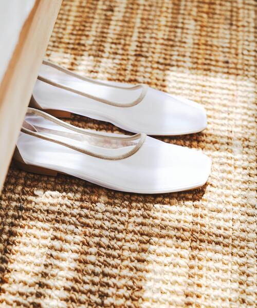 セール】『MADE IN JAPAN』シアーフラットシューズ（バレエシューズ