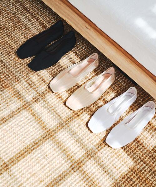 RODE SKO（ロデスコ）の「『MADE IN JAPAN』シアーフラットシューズ（バレエシューズ・レディース・ホワイト/ベージュ/ブラック・36/37/38）」の5枚目の写真