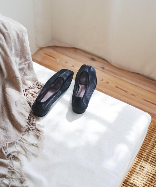 RODE SKO（ロデスコ）の「『MADE IN JAPAN』シアーフラットシューズ（バレエシューズ・レディース・ホワイト/ベージュ/ブラック・36/37/38）」の9枚目の写真