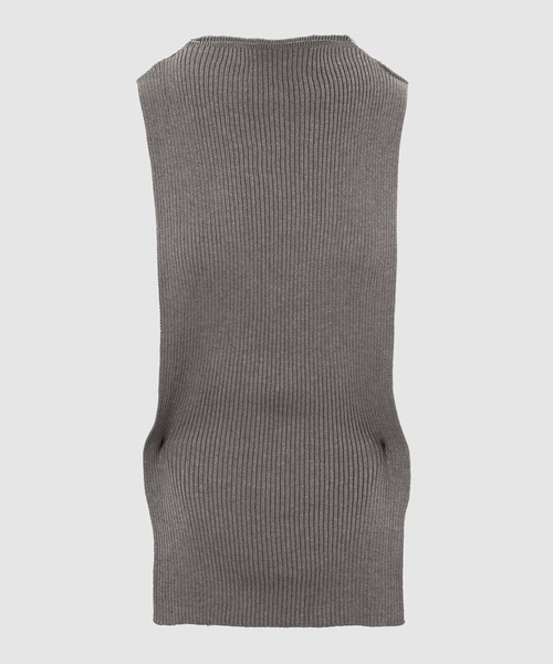 ベスト ジレ SILK MIX SIDELESS VEST / SLEEVES レディース セール】SILK MIX SIDELESS VEST / SLEEVES（ベスト）｜TAN