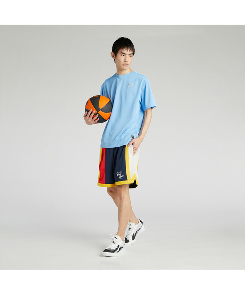 PUMA(プーマ)の「PUMA プーマ ユニセックス バスケットボール BP 半袖 Tシャツ(Tシャツ/カットソー・メンズ・レッド/ブラック×ブルー/ブラック系その他3・LARGE/X-LARGE/SMALL/MEDIUM/XX-LARGE)」の8枚目の写真
