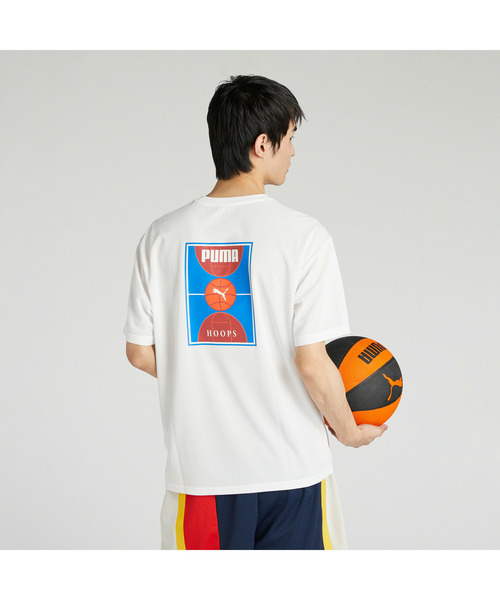 PUMA(プーマ)の「PUMA プーマ ユニセックス バスケットボール BP 半袖 Tシャツ(Tシャツ/カットソー・メンズ・レッド/ブラック×ブルー/ブラック系その他3・LARGE/X-LARGE/SMALL/MEDIUM/XX-LARGE)」の11枚目の写真