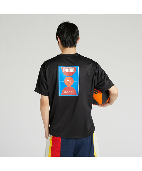 PUMA(プーマ)の「PUMA プーマ ユニセックス バスケットボール BP 半袖 Tシャツ(Tシャツ/カットソー・メンズ・レッド/ブラック×ブルー/ブラック系その他3・LARGE/X-LARGE/SMALL/MEDIUM/XX-LARGE)」の15枚目の写真