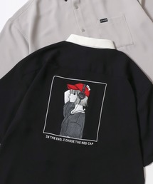 Red Cap Girl/レッドキャップガール 接触冷感/イージーケア/ストレッチ オーバーサイズ バックプリント刺繍 ロゴ ワンポイント 半袖シャツ/レディース メンズ