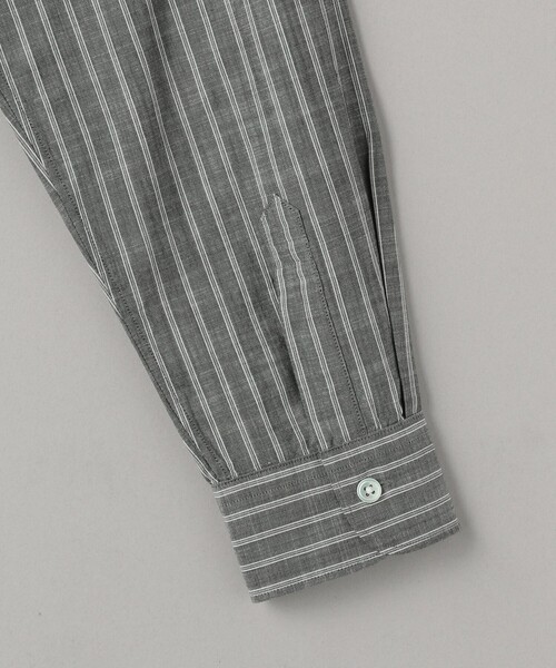 BEAUTY&YOUTH UNITED ARROWS（ビューティーアンドユースユナイテッドアローズ）の「スラブ ストライプ レギュラー フォルム テーパード シャツ（シャツ/ブラウス・メンズ・ブラック/ライトブルー・XL/L/M/S）」の17枚目の写真