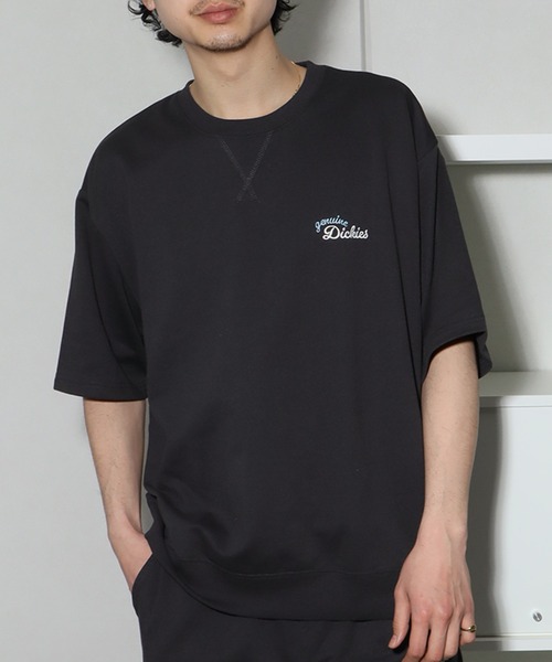 Dickies(ディッキーズ)の「【GENUINE DICKIES/ジェニュインディッキーズ】 ミニ裏毛 スウェット Tシャツ(スウェット・メンズ・スミクロ/ネイビー/アッシュグレー/グレー・M/L/XL)」の5枚目の写真