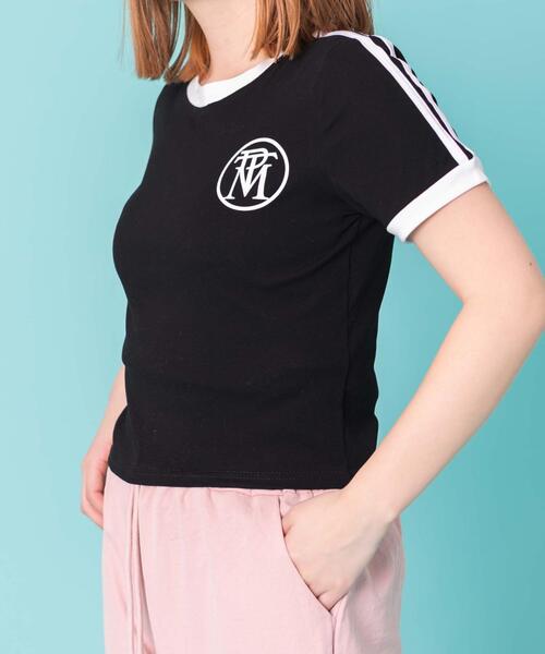 WOND(ウォンド)の「WOND/バックナンバリングリンガーピチT(Tシャツ/カットソー・レディース・ホワイト/ブラック・FREE)」の8枚目の写真