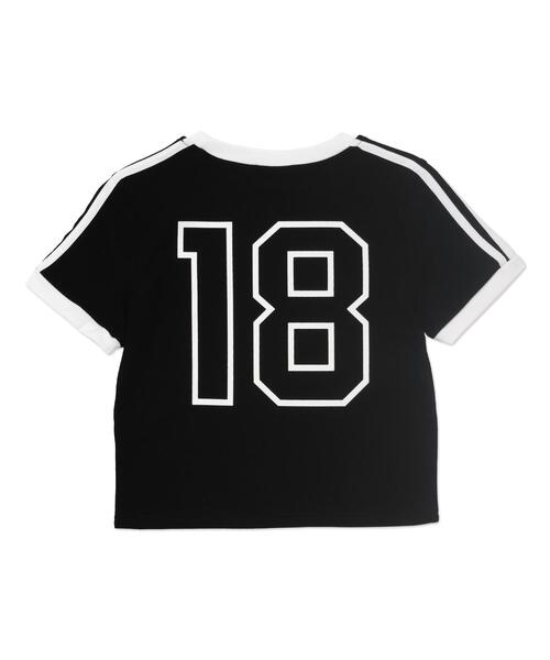 WOND(ウォンド)の「WOND/バックナンバリングリンガーピチT(Tシャツ/カットソー・レディース・ホワイト/ブラック・FREE)」の13枚目の写真