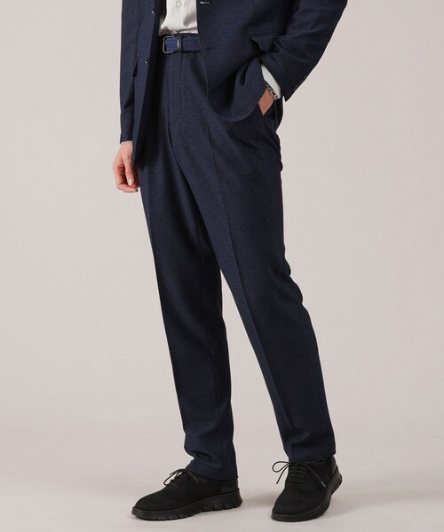 TAKEO KIKUCHI(タケオキクチ)の「【抗菌防臭】尾州 リネンブレンド ハニカムメッシュ パンツ(スラックス・メンズ・グレー/ネイビー/ブルー系その他・01/02/03/04)」の3枚目の写真