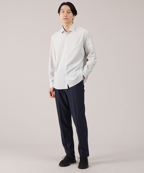 TAKEO KIKUCHI(タケオキクチ)の「【抗菌防臭】尾州 リネンブレンド ハニカムメッシュ パンツ(スラックス・メンズ・グレー/ネイビー/ブルー系その他・01/02/03/04)」の21枚目の写真