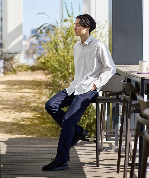 TAKEO KIKUCHI（タケオキクチ）の「【抗菌防臭】尾州 リネンブレンド