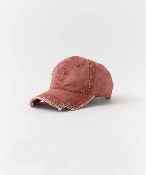 ☆韓国人気☆デストロイドデニムキャップ/KHAKIPOINT☆ punk-style cap/ヴィンテージライク パンク風デニムキャップ