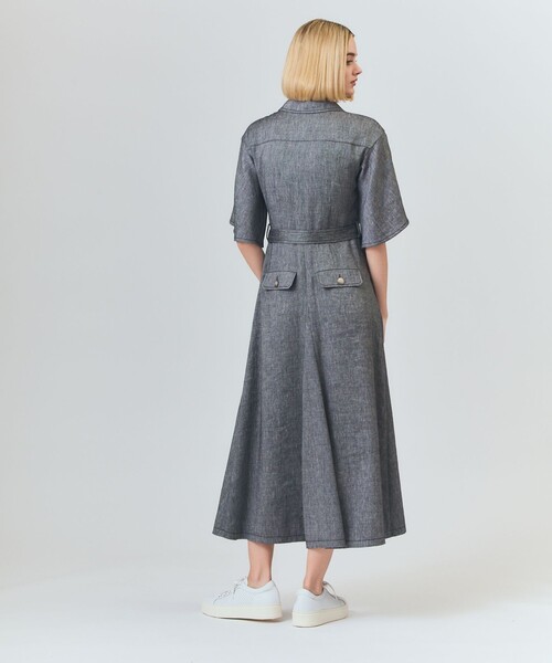 GRACE CLASS(グレースクラス)の「リネンデニムライクワンピース(ワンピース・レディース・ベージュ/ブラック・36/38)」の17枚目の写真