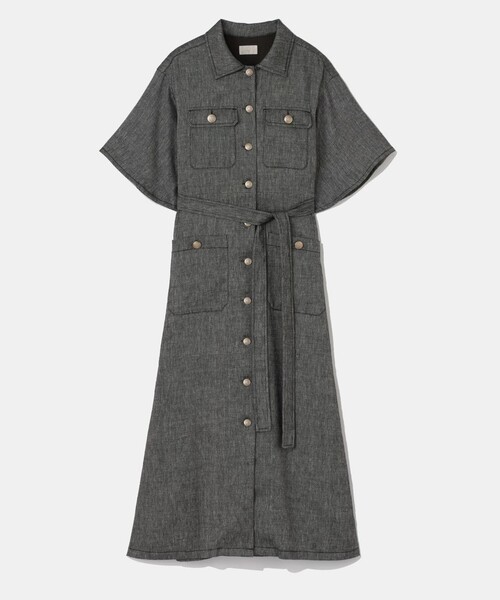 グレースクラス　Grace Class デニムワンピース　切り替え　パッチワーク trim_ofgrc_item30140540e2bb11e