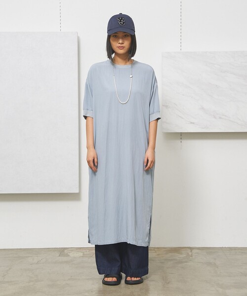 J.PRESS YORK STREET(ジェイプレスヨークストリート)の「【WOMEN】ワッシャーニットコンビ ワンピース(ワンピース・レディース・ダークグリーン系/イエロー系/ネイビー系/ダルブルー系・F)」の4枚目の写真