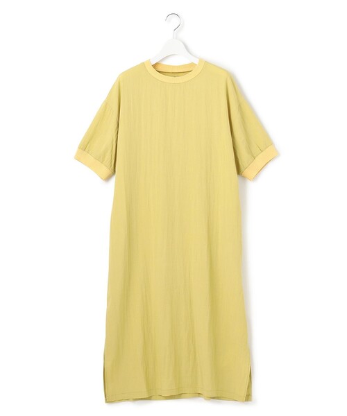 J.PRESS YORK STREET(ジェイプレスヨークストリート)の「【WOMEN】ワッシャーニットコンビ ワンピース(ワンピース・レディース・ダークグリーン系/イエロー系/ネイビー系/ダルブルー系・F)」の8枚目の写真