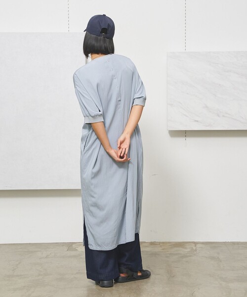 J.PRESS YORK STREET(ジェイプレスヨークストリート)の「【WOMEN】ワッシャーニットコンビ ワンピース(ワンピース・レディース・ダークグリーン系/イエロー系/ネイビー系/ダルブルー系・F)」の15枚目の写真