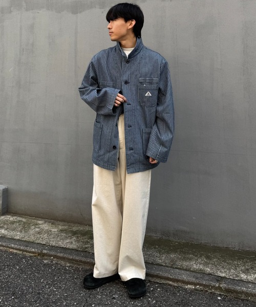 CIAOPANIC TYPY(チャオパニックティピー)の「コットンリネンワイドパンツ(チノパンツ・メンズ・ベージュ/ライトグレー/チャコールグレー/アイボリー・LARGE/MEDIUM/SMALL)」の10枚目の写真