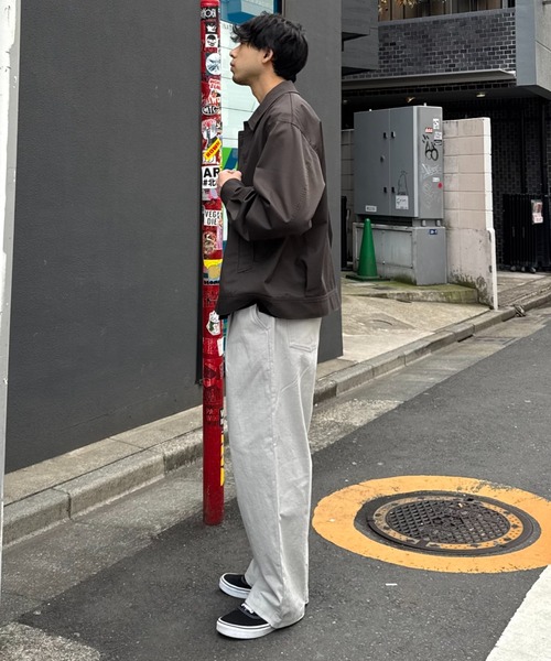 CIAOPANIC TYPY(チャオパニックティピー)の「コットンリネンワイドパンツ(チノパンツ・メンズ・ベージュ/ライトグレー/チャコールグレー/アイボリー・LARGE/MEDIUM/SMALL)」の15枚目の写真