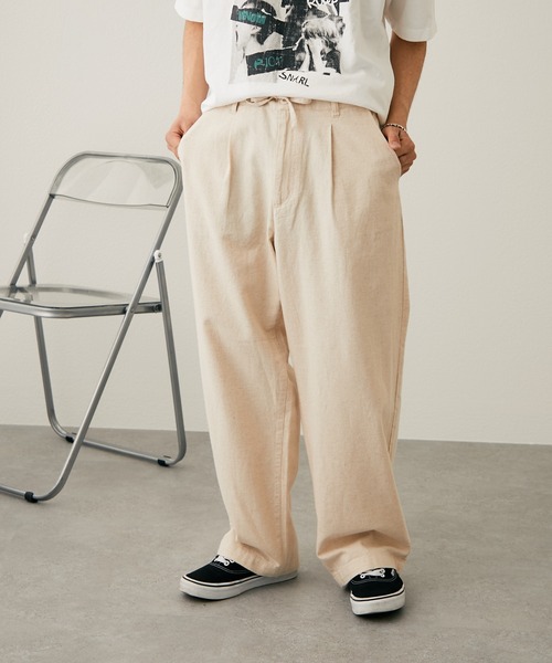 セール】コットンリネンワイドパンツ（チノパンツ）｜CIAOPANIC TYPY