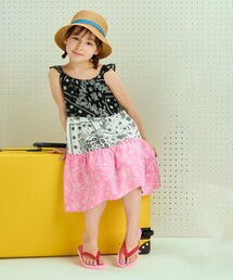 BEAMS mini | バンダナ柄 ワンピース 2025SS（90～130cm）(ワンピース)