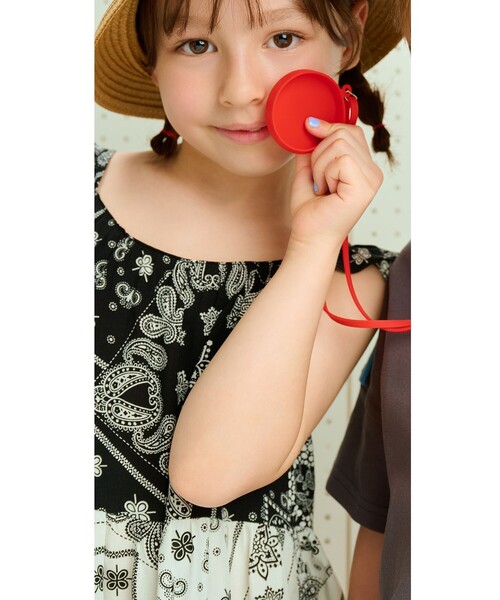 BEAMS mini（ビームスミニ）の「バンダナ柄 ワンピース 2025SS（90～130cm）（ワンピース・キッズ・ホワイト/ブラック・100/130/90/120/110）」の11枚目の写真