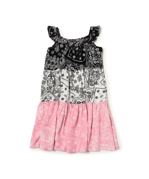 BEAMS mini（ビームスミニ）の「バンダナ柄 ワンピース 2025SS（90～130cm）（ワンピース・キッズ・ホワイト/ブラック・100/130/90/120/110）」の13枚目の写真