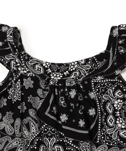 BEAMS mini（ビームスミニ）の「バンダナ柄 ワンピース 2025SS（90～130cm）（ワンピース・キッズ・ホワイト/ブラック・100/130/90/120/110）」の14枚目の写真