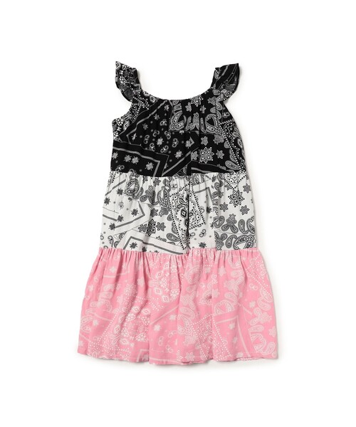 BEAMS mini（ビームスミニ）の「バンダナ柄 ワンピース 2025SS（90～130cm）（ワンピース・キッズ・ホワイト/ブラック・100/130/90/120/110）」の16枚目の写真