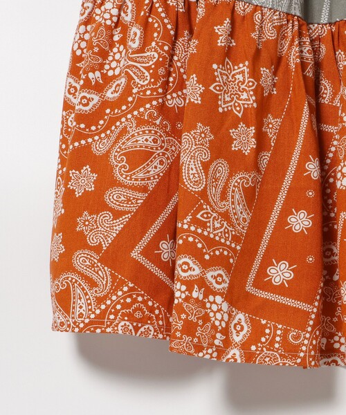 BEAMS mini（ビームスミニ）の「バンダナ柄 ワンピース 2025SS（90～130cm）（ワンピース・キッズ・ホワイト/ブラック・100/130/90/120/110）」の19枚目の写真