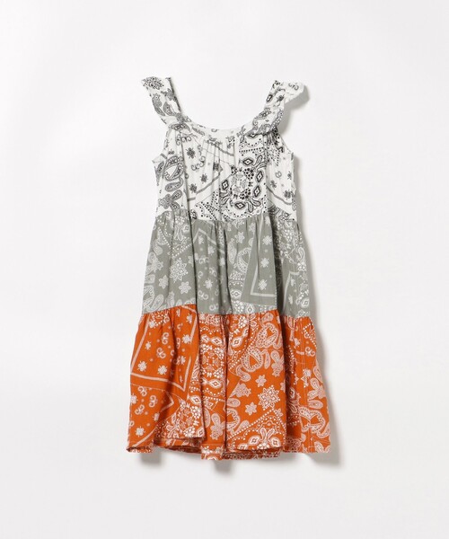 BEAMS mini（ビームスミニ）の「バンダナ柄 ワンピース 2025SS（90～130cm）（ワンピース・キッズ・ホワイト/ブラック・100/130/90/120/110）」の20枚目の写真