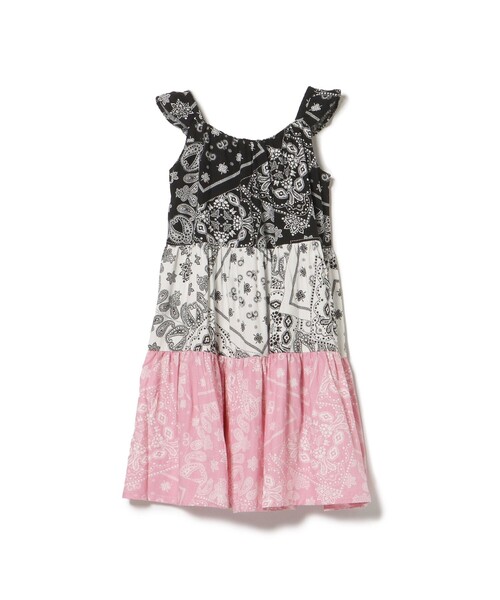 BEAMS mini（ビームスミニ）の「バンダナ柄 ワンピース 2025SS（90～130cm）（ワンピース・キッズ・ホワイト/ブラック・100/130/90/120/110）」の22枚目の写真