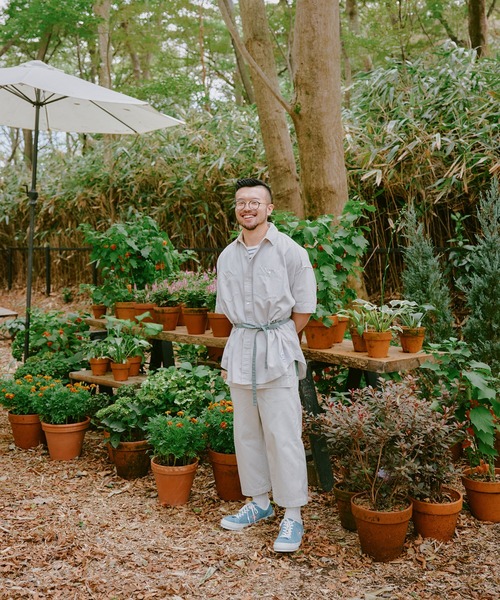 FACETASM(ファセッタズム)の「FACETASM/ファセッタズムxNicolai Bergmann/ニコライ バーグマン APRON PANTS アプロンパンツ(チノパンツ・メンズ・グレー・3/5/4)」の2枚目の写真