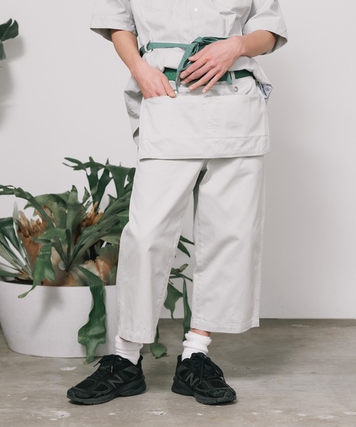 FACETASM(ファセッタズム)の「FACETASM/ファセッタズムxNicolai Bergmann/ニコライ バーグマン APRON PANTS アプロンパンツ(チノパンツ・メンズ・グレー・3/5/4)」の6枚目の写真
