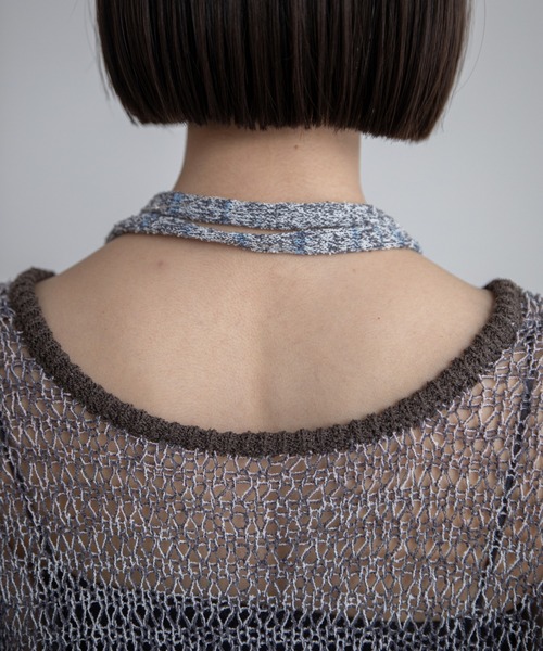 VACANCY（ヴァカンシー）の「透かし編みシアーカーディガン（カーディガン/ボレロ・レディース・パープル/グレー/グリーン・FREE）」の17枚目の写真