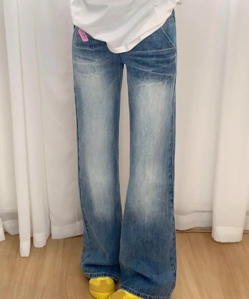 REBALANCE(リバランス)の「レディースルーズレトロシルエットデニム(デニムパンツ・レディース・A・MEDIUM/LARGE/X-LARGE)」の1枚目の写真