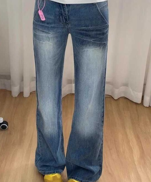 REBALANCE(リバランス)の「レディースルーズレトロシルエットデニム(デニムパンツ・レディース・A・MEDIUM/LARGE/X-LARGE)」の4枚目の写真