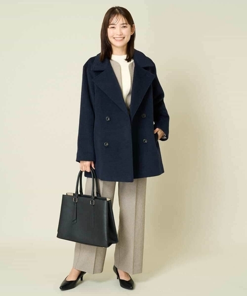 a.v.v（アーヴェヴェ）の「三層A4トートバッグ（トートバッグ・レディース・ライトグレー/ブラック/アイボリー・38）」の20枚目の写真