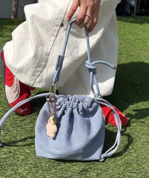 CIAOPANIC TYPY(チャオパニックティピー)の「【UNISEX】アソート巾着バッグ(ショルダーバッグ・メンズ・ブルー/サックスブルー/ネイビー/グリーン/レッド・ONE SIZE)」の11枚目の写真