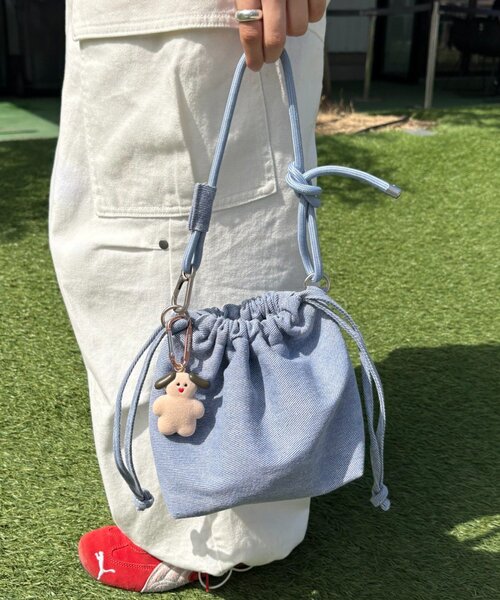 CIAOPANIC TYPY(チャオパニックティピー)の「【UNISEX】アソート巾着バッグ(ショルダーバッグ・メンズ・ブルー/サックスブルー/ネイビー/グリーン/レッド・ONE SIZE)」の13枚目の写真