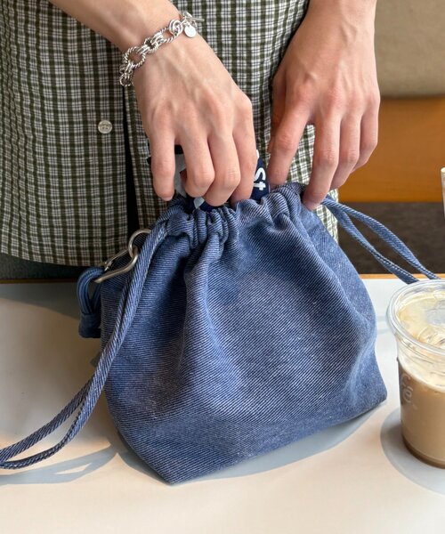 CIAOPANIC TYPY(チャオパニックティピー)の「【UNISEX】アソート巾着バッグ(ショルダーバッグ・メンズ・ブルー/サックスブルー/ネイビー/グリーン/レッド・ONE SIZE)」の15枚目の写真