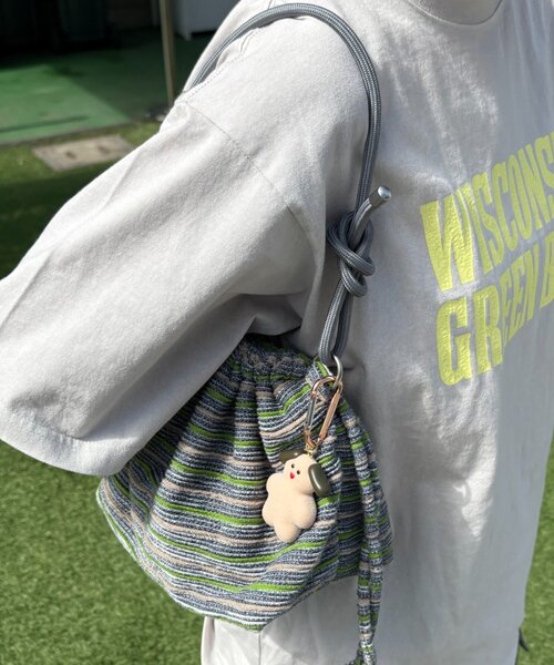 CIAOPANIC TYPY(チャオパニックティピー)の「【UNISEX】アソート巾着バッグ(ショルダーバッグ・メンズ・ブルー/サックスブルー/ネイビー/グリーン/レッド・ONE SIZE)」の18枚目の写真