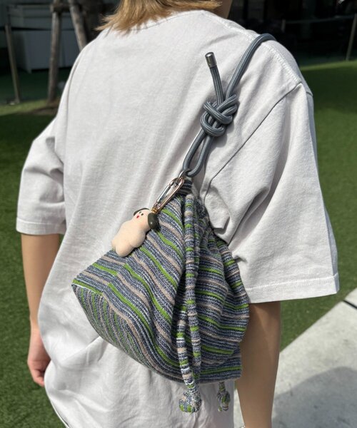 CIAOPANIC TYPY(チャオパニックティピー)の「【UNISEX】アソート巾着バッグ(ショルダーバッグ・メンズ・ブルー/サックスブルー/ネイビー/グリーン/レッド・ONE SIZE)」の19枚目の写真